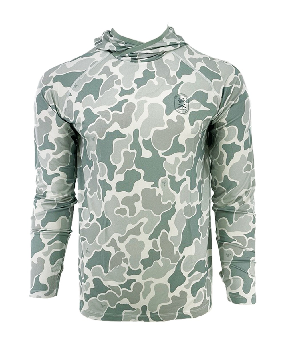PSA Performance Hoodie with Logo, Whisper Green Camo, 2X-Large