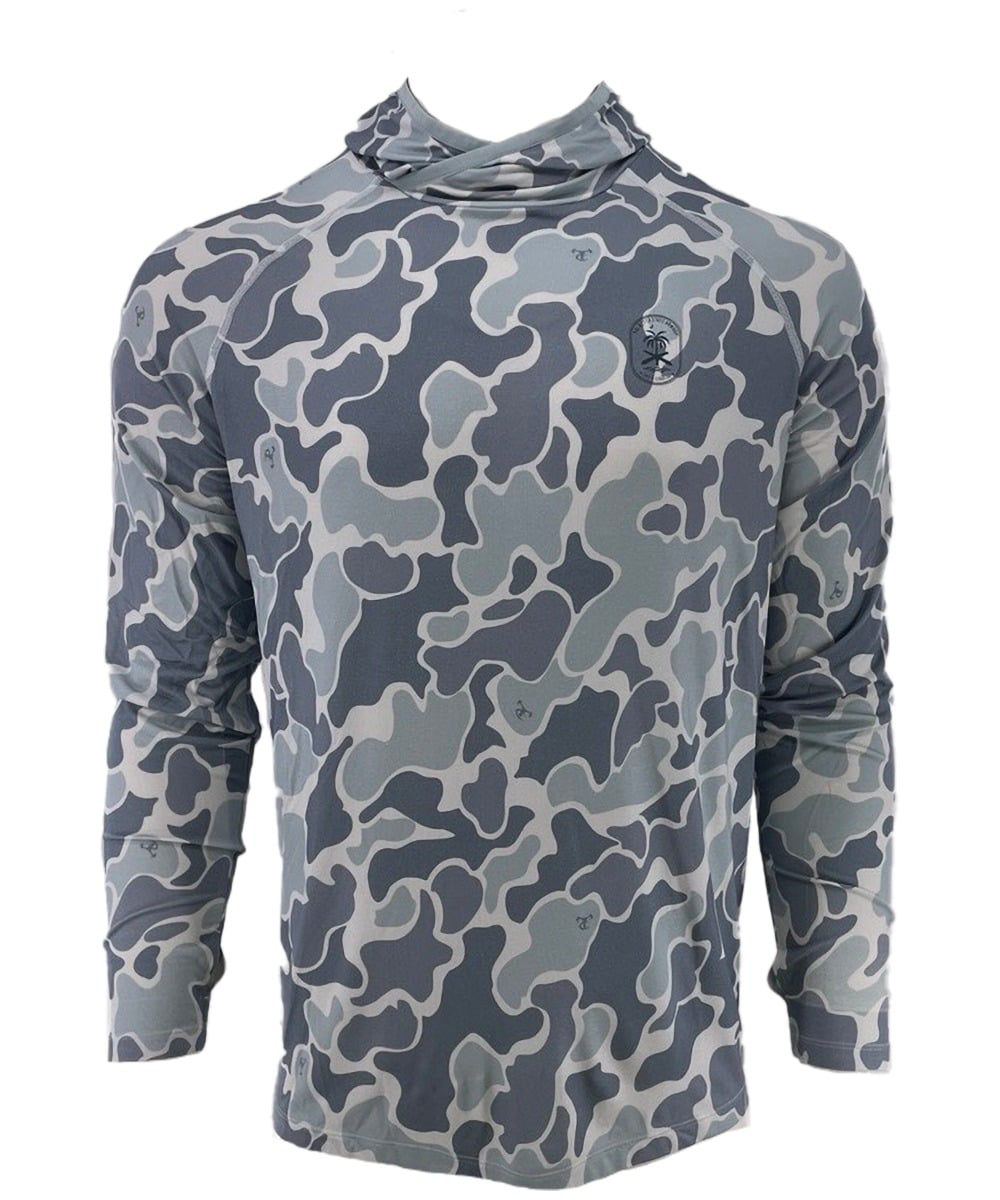 PSA Performance Hoodie with Logo, Citadel Blue Camo - Small
