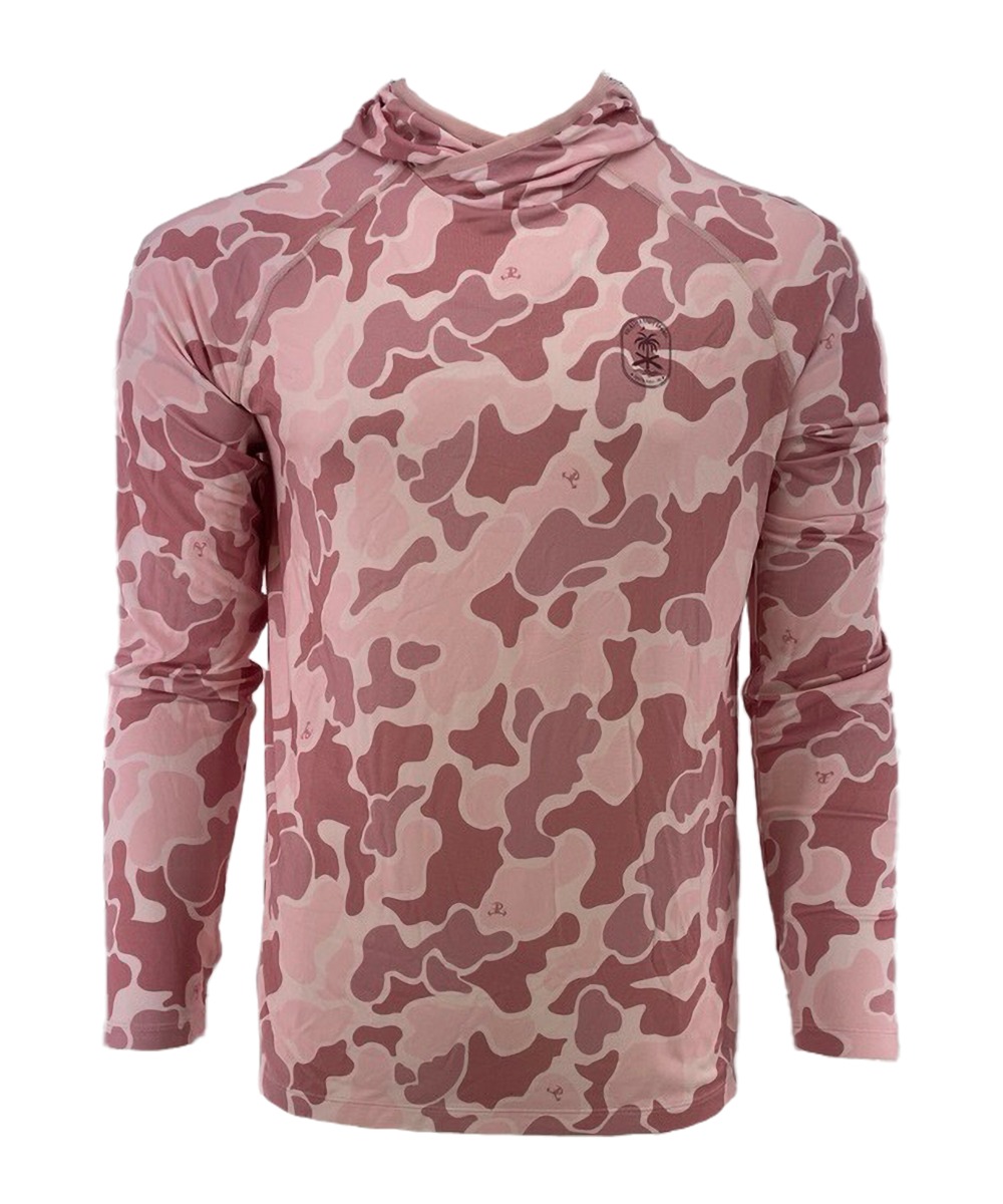 PSA Performance Hoodie with Logo, Rose Smoke Camo - Small - Palmetto State Armory