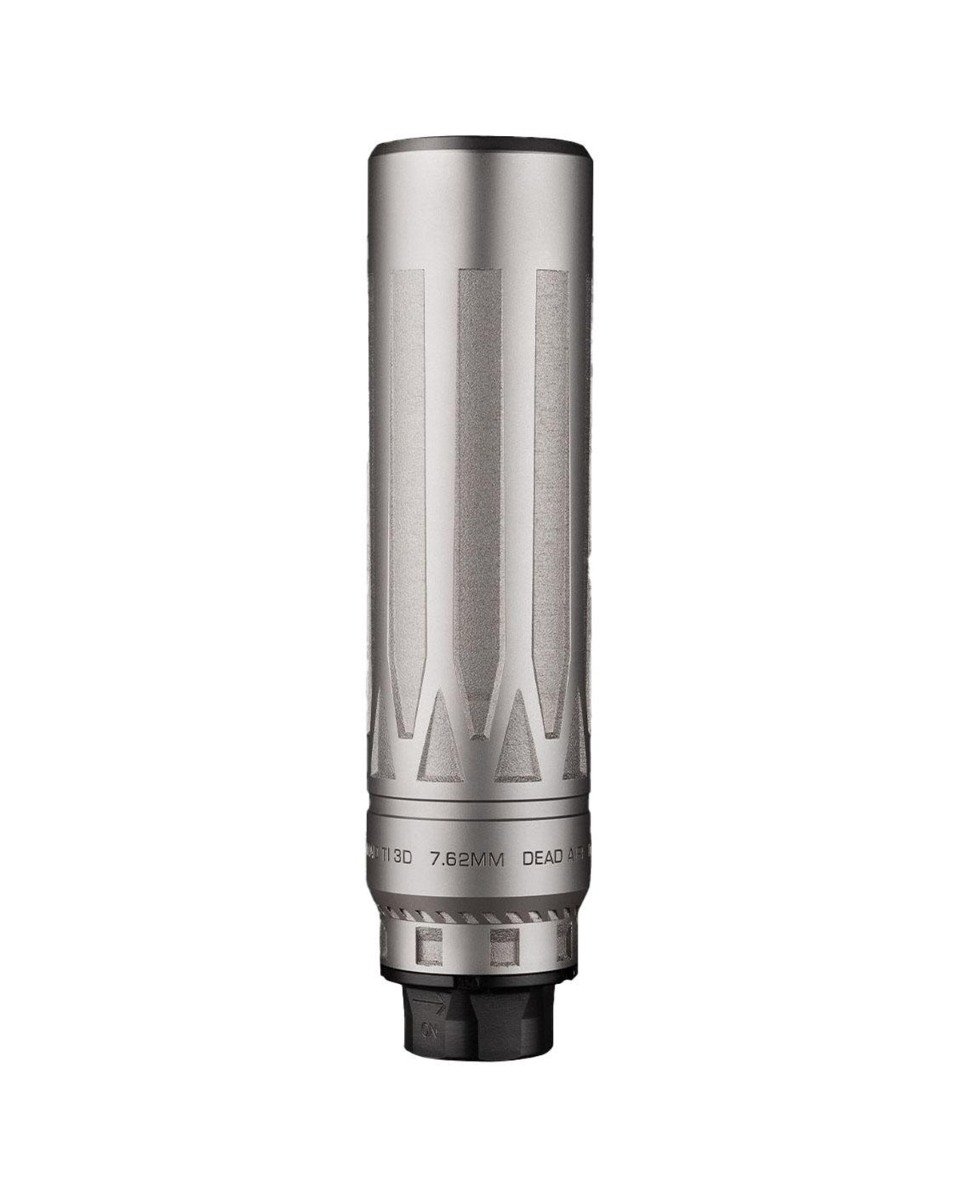 Dead Air Nomad Ti XC Direct Thread Rifle Suppressor - Silver - Dead Air
