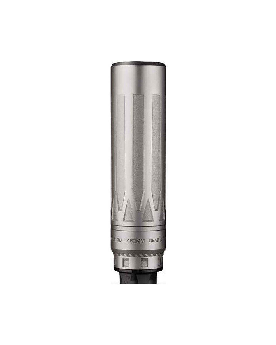 Dead Air Nomad Ti XC Xeno Rifle Suppressor - Silver - Dead Air