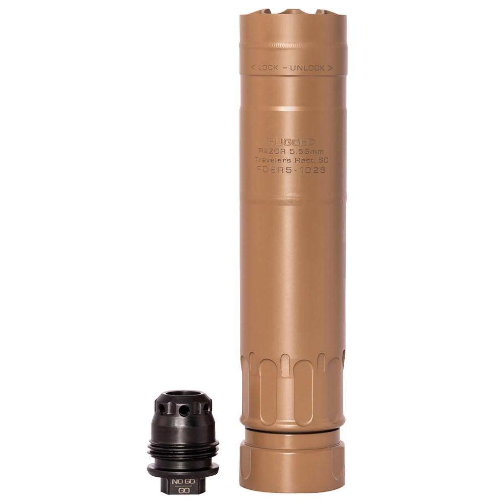 Rugged Razor556 Rifle Suppressor - FDE - Rugged Suppressors