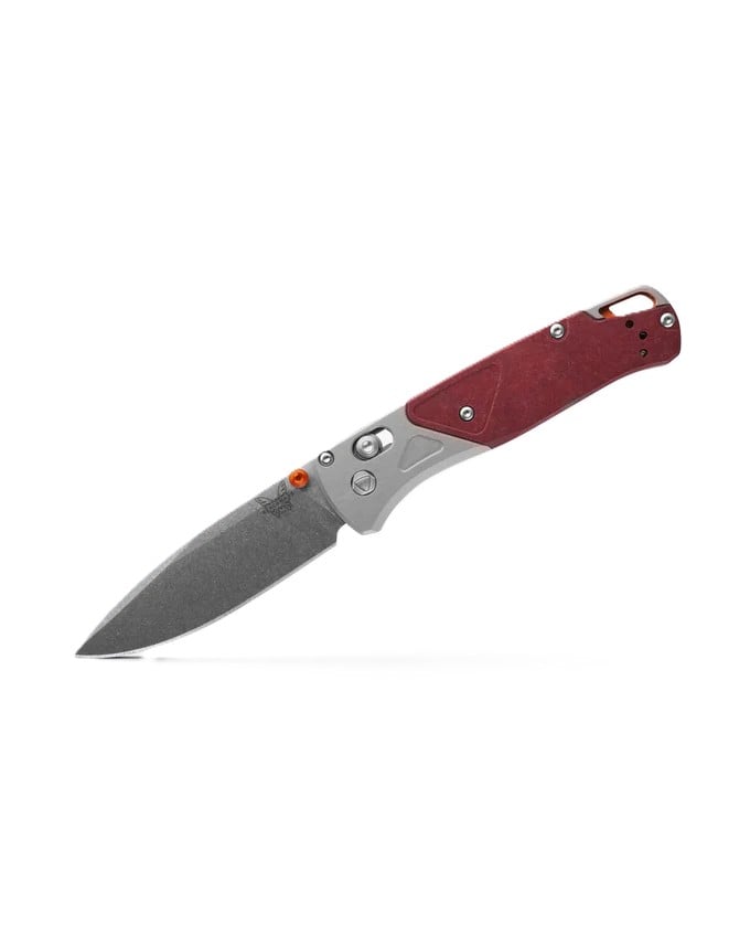 Benchmade Bugout Folding Drop Point Knife, Redstone - 535-09