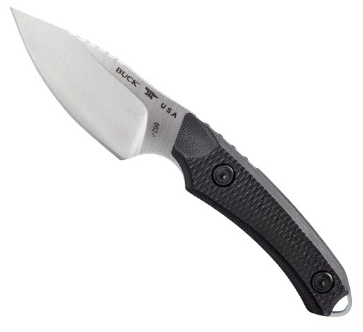 Buck Knives Buck Alpha Hunter Elite Fixed Blade Drop Point Knife, Black - 0664BKS-B