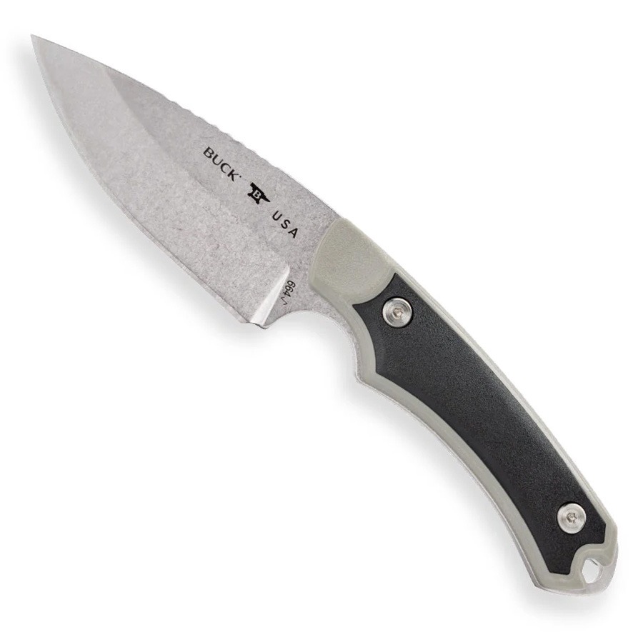 Buck Knives Buck Alpha Hunter Select Fixed Blade Drop Point Knife, Gray - 0664GYS-C