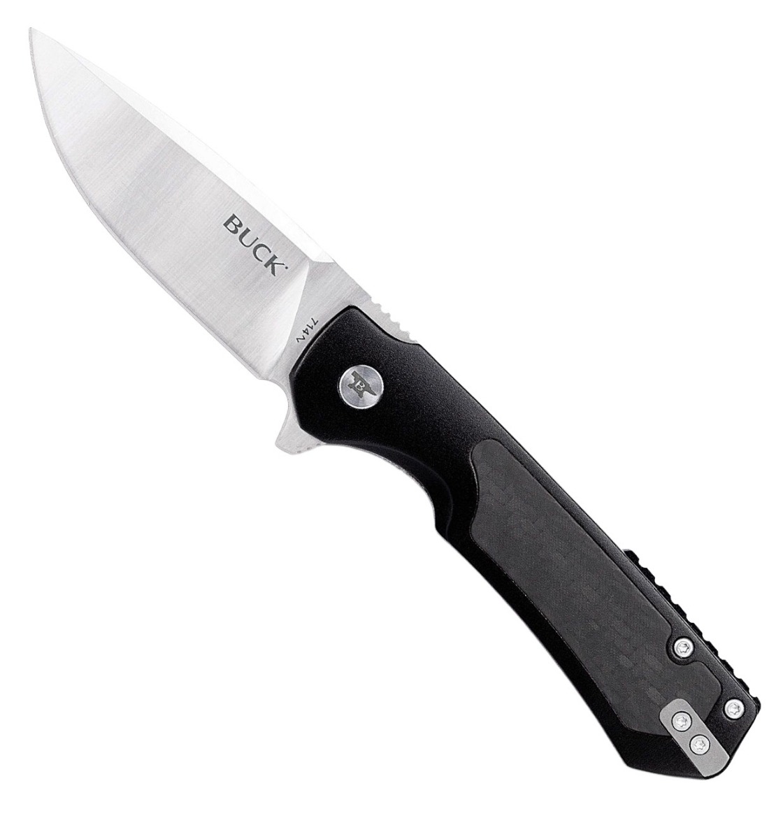 Buck Stinger Folding Drop Point Knife, Black - 0714BKS-C