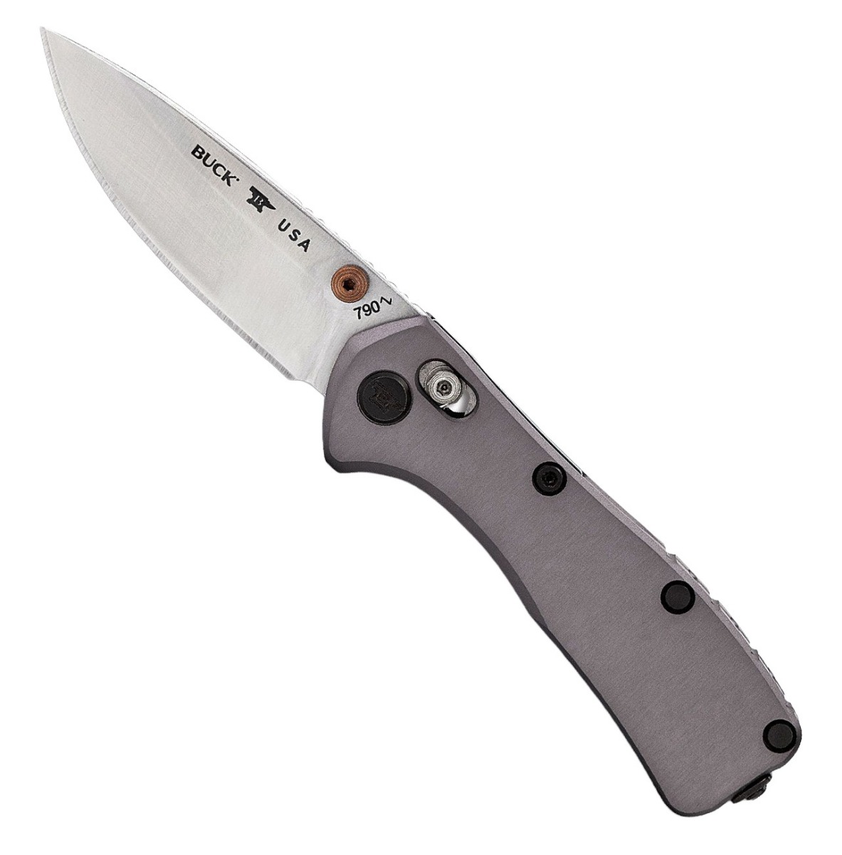 Buck Knives Buck Mini Range Elite Folding Drop Point Knife, Gray - 0790GYS-B
