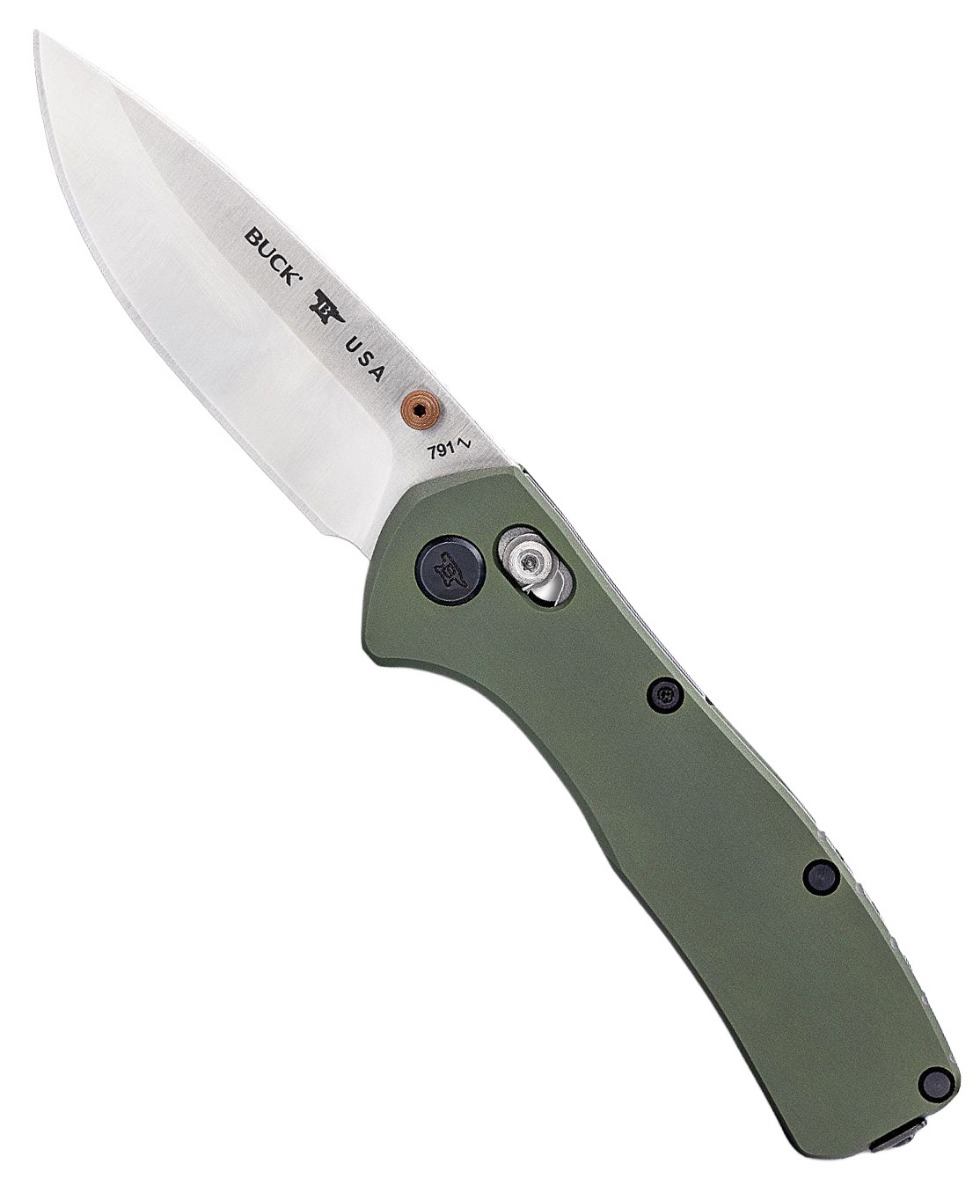 Buck Knives Buck Range Elite Folding Drop Point Knife, Green - 0791GRS-B