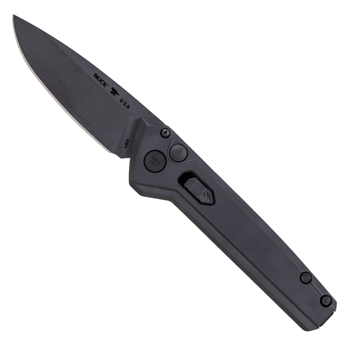 Buck Knives Buck Deploy Auto Folding Drop Point Knife, Blackout - 0838BKS-B