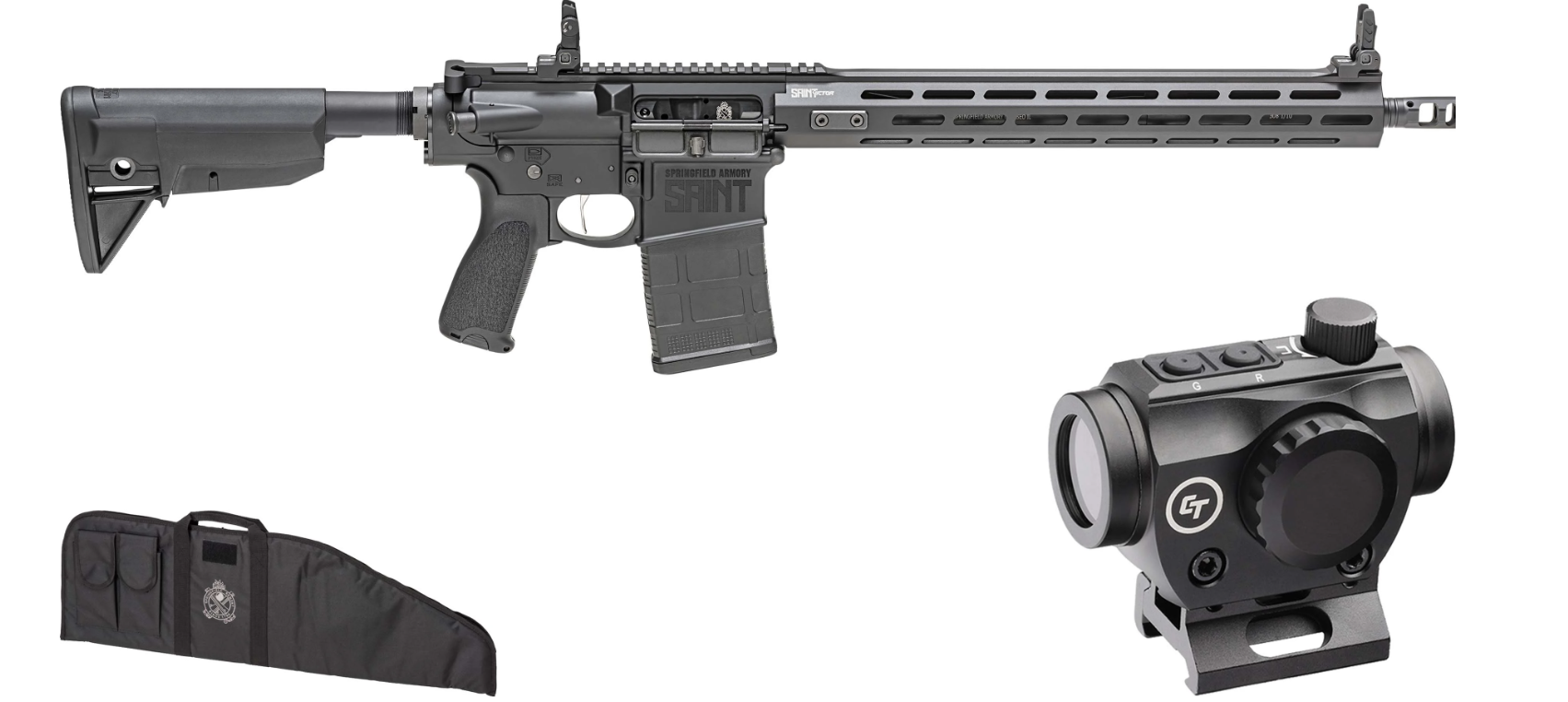 Springfield Saint Victor 16" .308 Win 20rd Rifle Gear Up, Black - STV916308B-GU25 - Springfield Armory