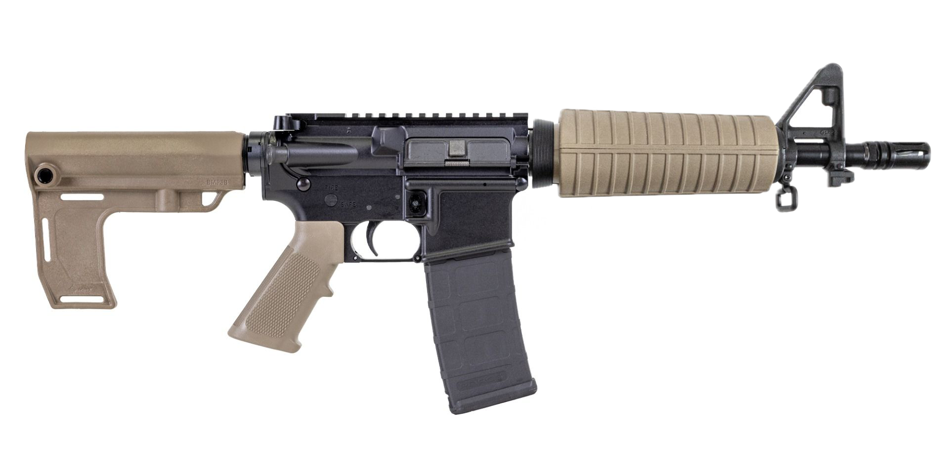 PSA AR-15 Pistol 10.5" CARBN 5.56 Nitride Classic MFT Battlelink Pistol, FDE - Palmetto State Armory