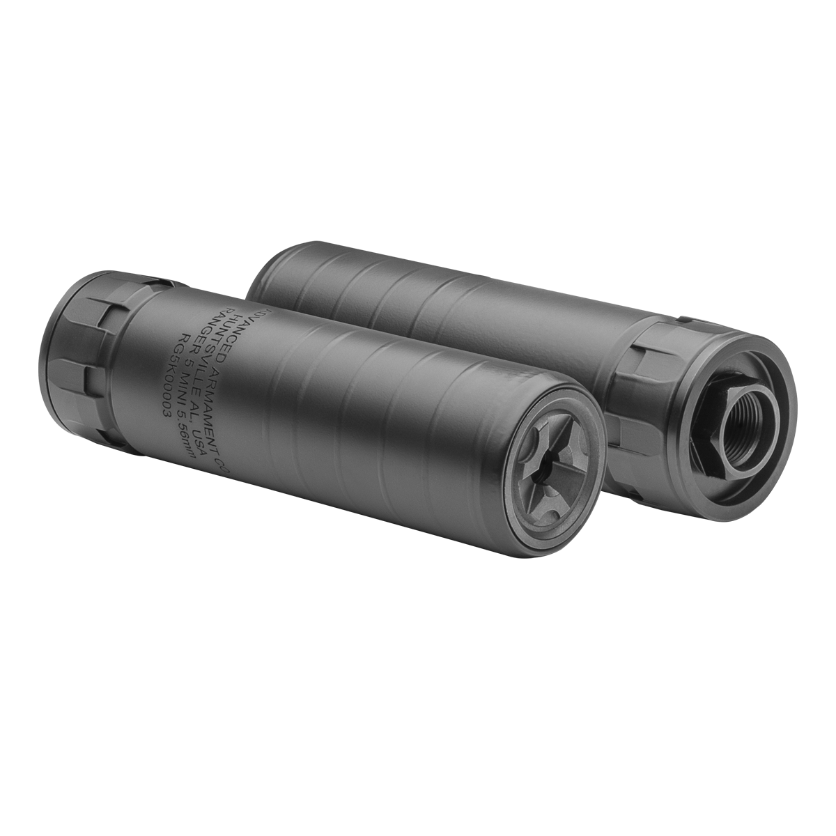 Advanced Armament Ranger 5 Mini 5.56mm Direct Thread Rifle Suppressor, Black - Advanced Armament