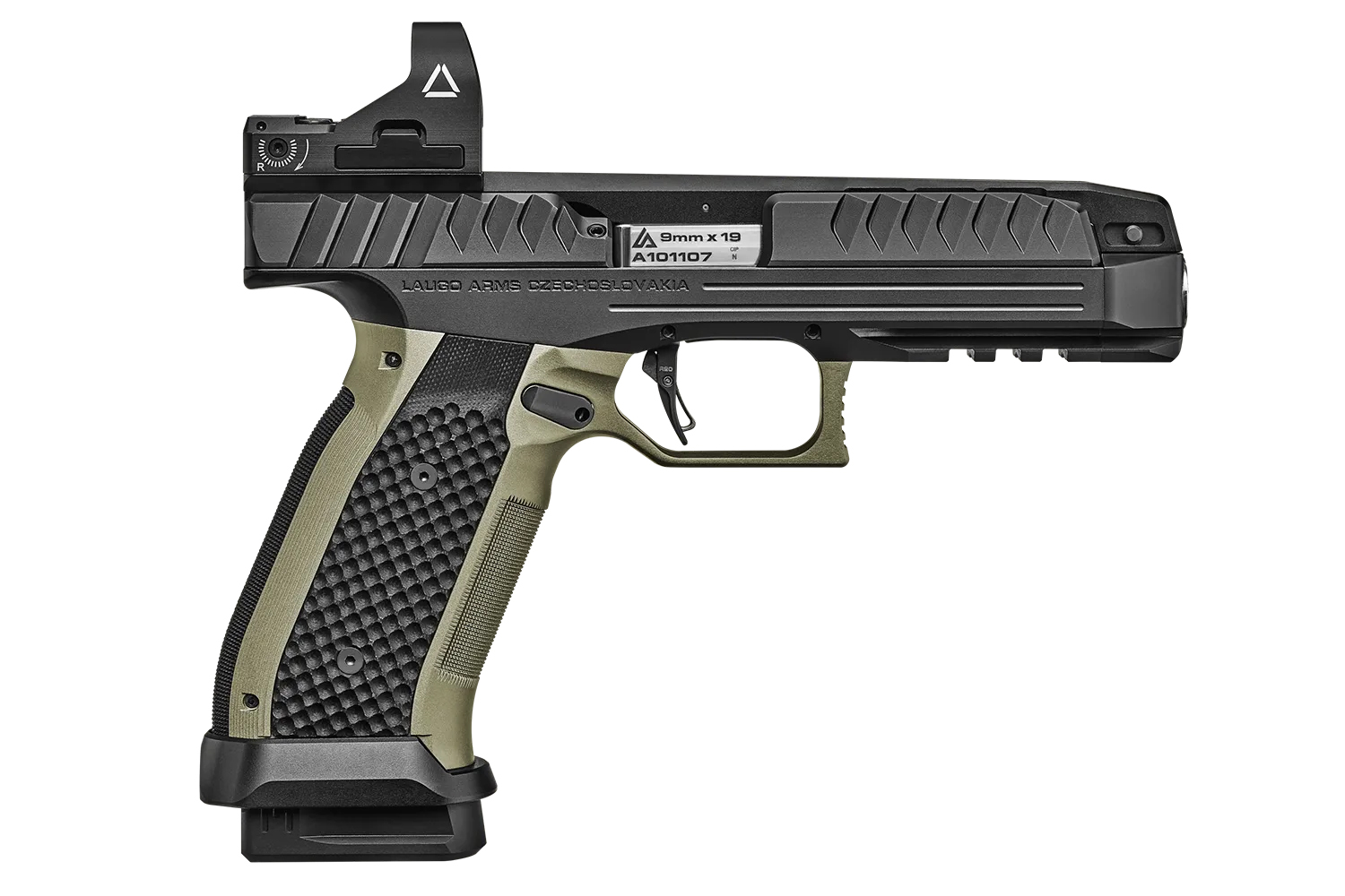 Laugo Arms Alien Performance Full Kit 9mm 4.8" Thread 17rd Pistol w/ Optic - Laugo-9-FK-TH - Laugo Arms