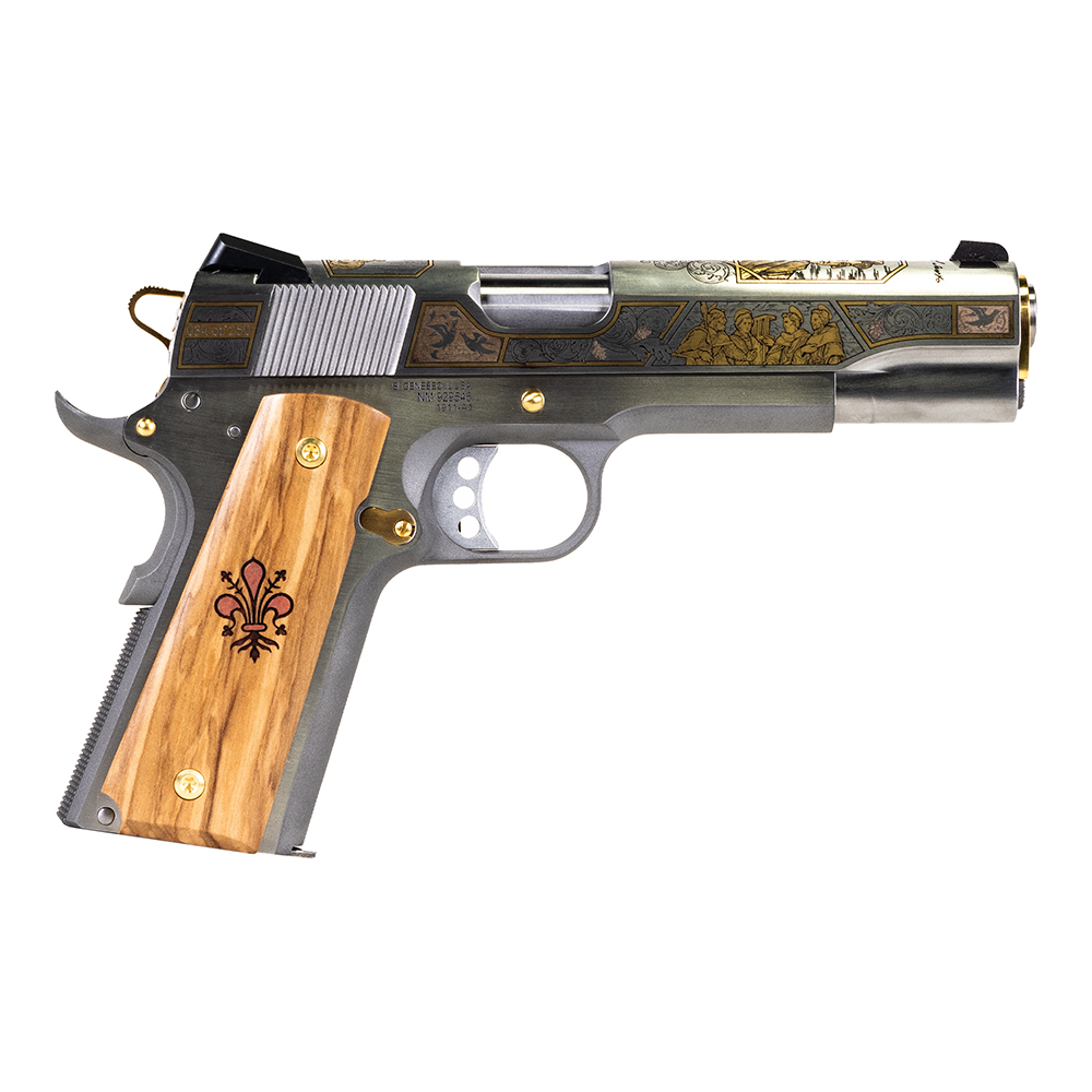Springfield 1911 Andrea Del Sarto 5" 45acp SS Engraved 7rd Pistol - SKC-EIR-DS - Springfield Armory