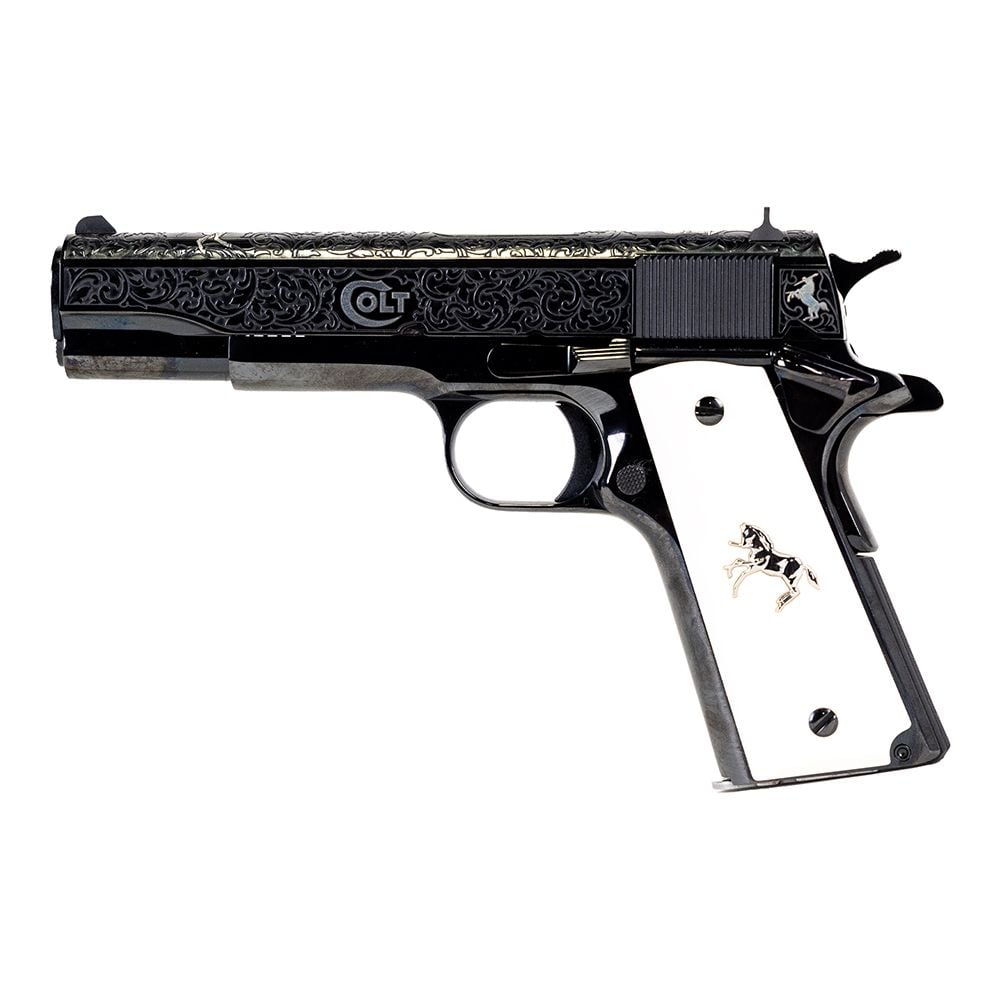 Colt 1911 Potro De Plata 5" .38Sup Engraved 9rd Pistol - O1911C-38-PDO - Colt