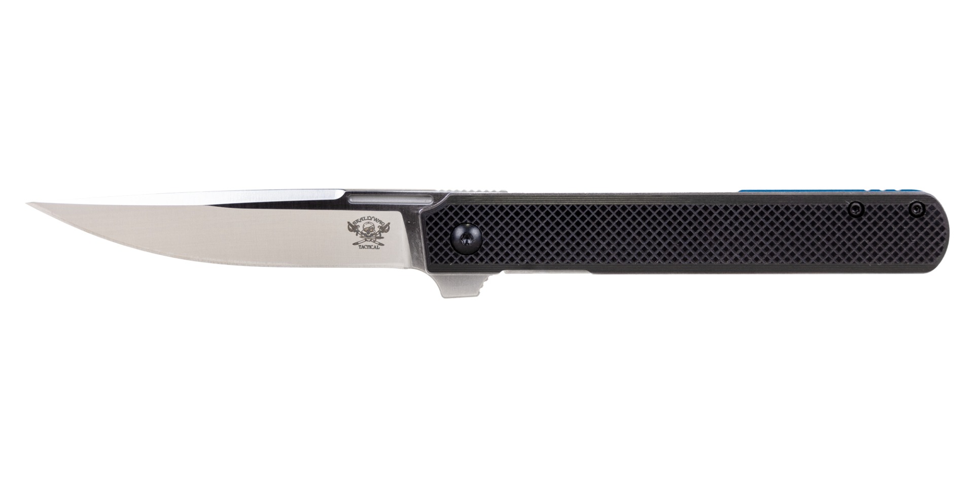 Skallywag Tactical Swifttale Folding Drop Point Knife, Black - Toor Knives