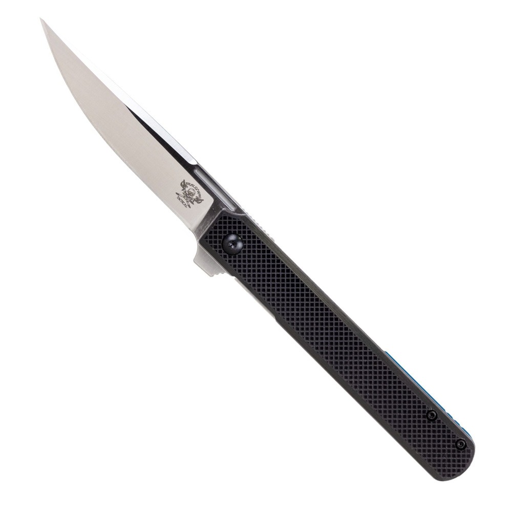 Skallywag Tactical Swifttale Folding Drop Point Knife, Black