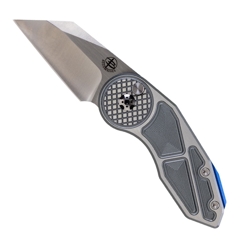 Begg Knives Micro Burst Button Lock Gray - BG059