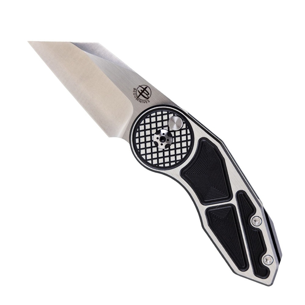 Begg Knives Micro Burst Folding Wharncliffe Knife, Black - BG060