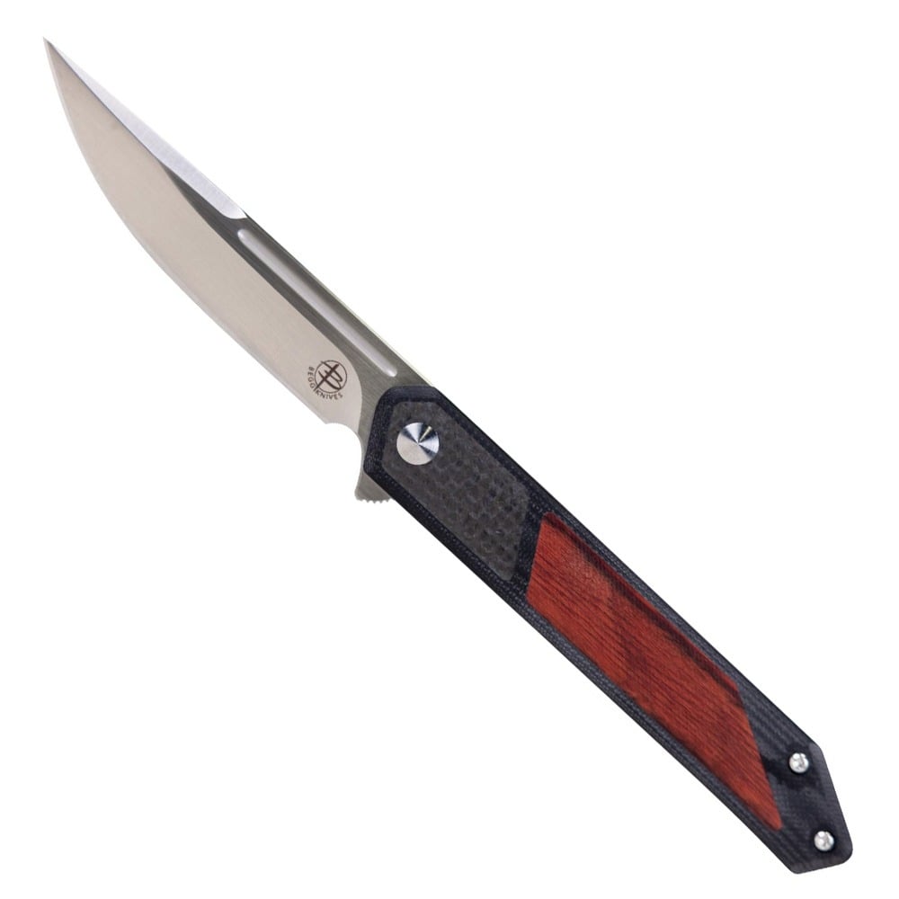 Begg Knives Begg Knives Kwaiken Folding Drop Point Knife, Rose Wood - BG017