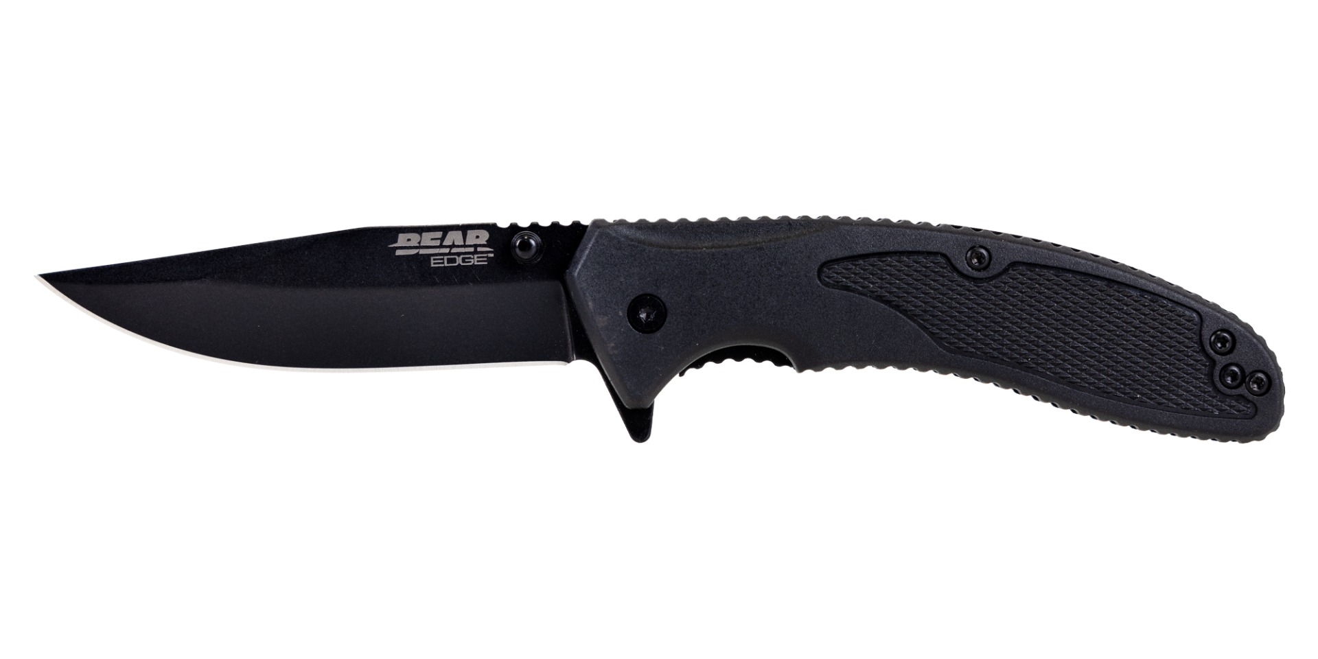 Bear & Son 4 1/2" Sideliner Assisted Opener Black Zytel - 71106 - Bear & Son