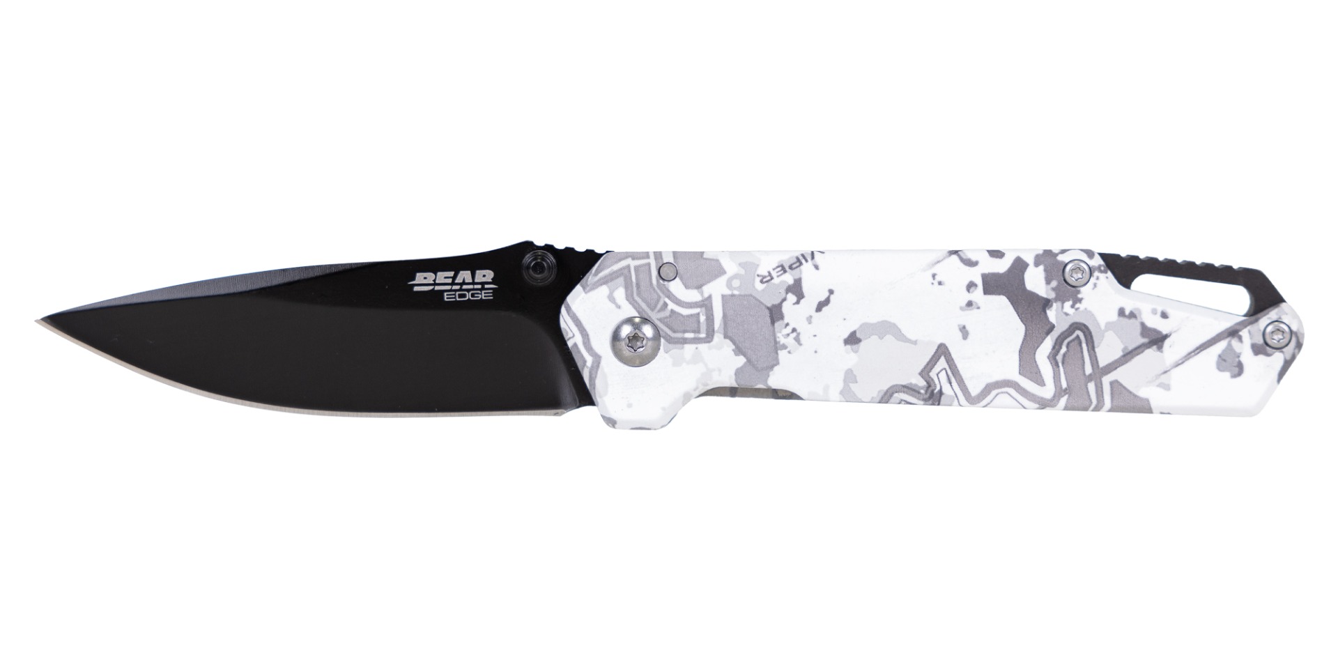 Bear & Son Edge Brisk 1.0 Folding Spear Point Knife w/ Fire Starter, TrueTimber Viper - 71835 - Bear & Son