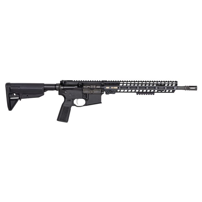 Geissele Automatics Border Patrol 14.5" P&W 5.56 NATO Railed Rifle, Black - Geissele