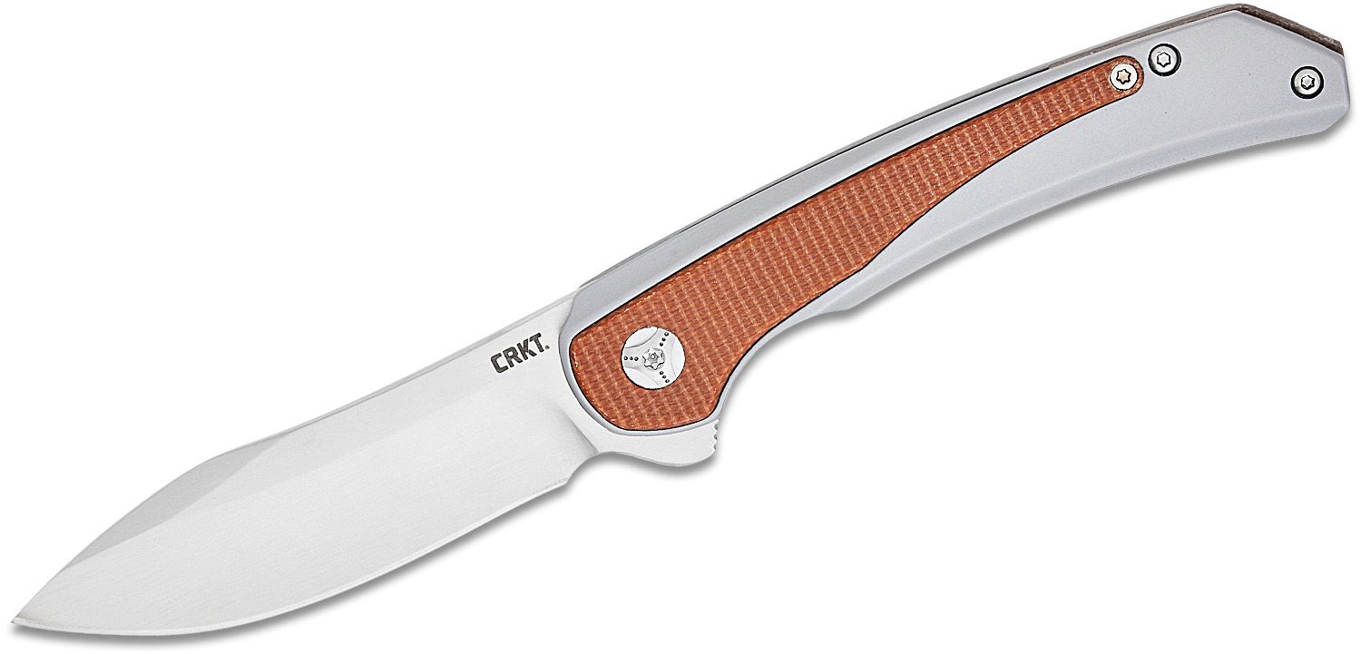 CRKT Padawan Frame Lock Folding Knife Drop Point, Brown - Crkt