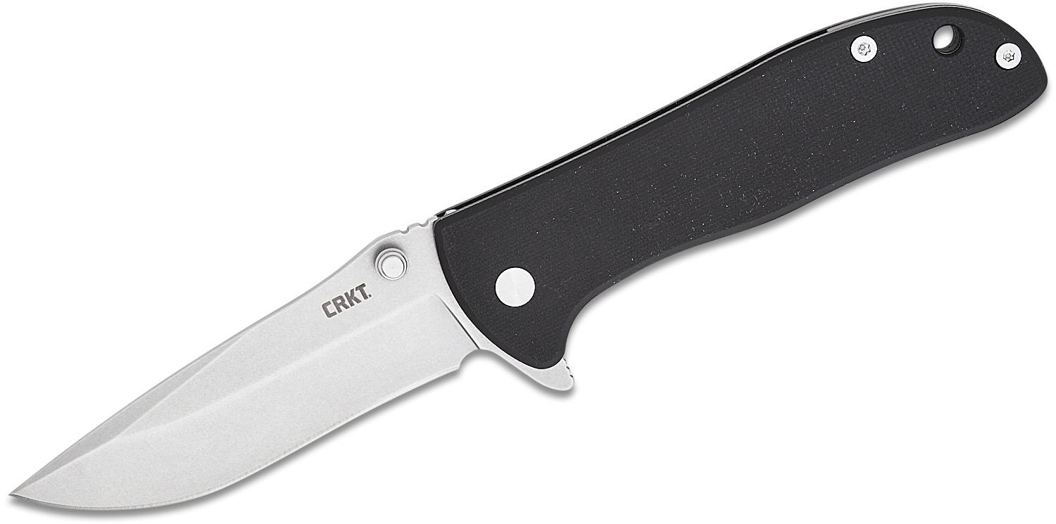 CRKT Drifter Liner Lock Folding Knife Drop Point, Black - Crkt