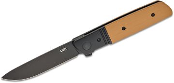 CRKT Bamboozled Assisted Folding Knife Drop Point, Brown - Crkt