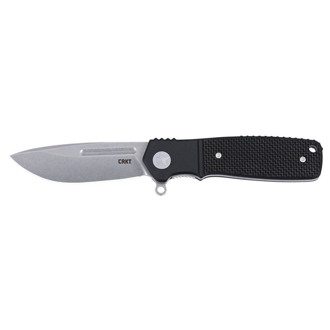 CRKT Homefront Compact Folding Drop Point Knife, Black - K246KXP - Crkt