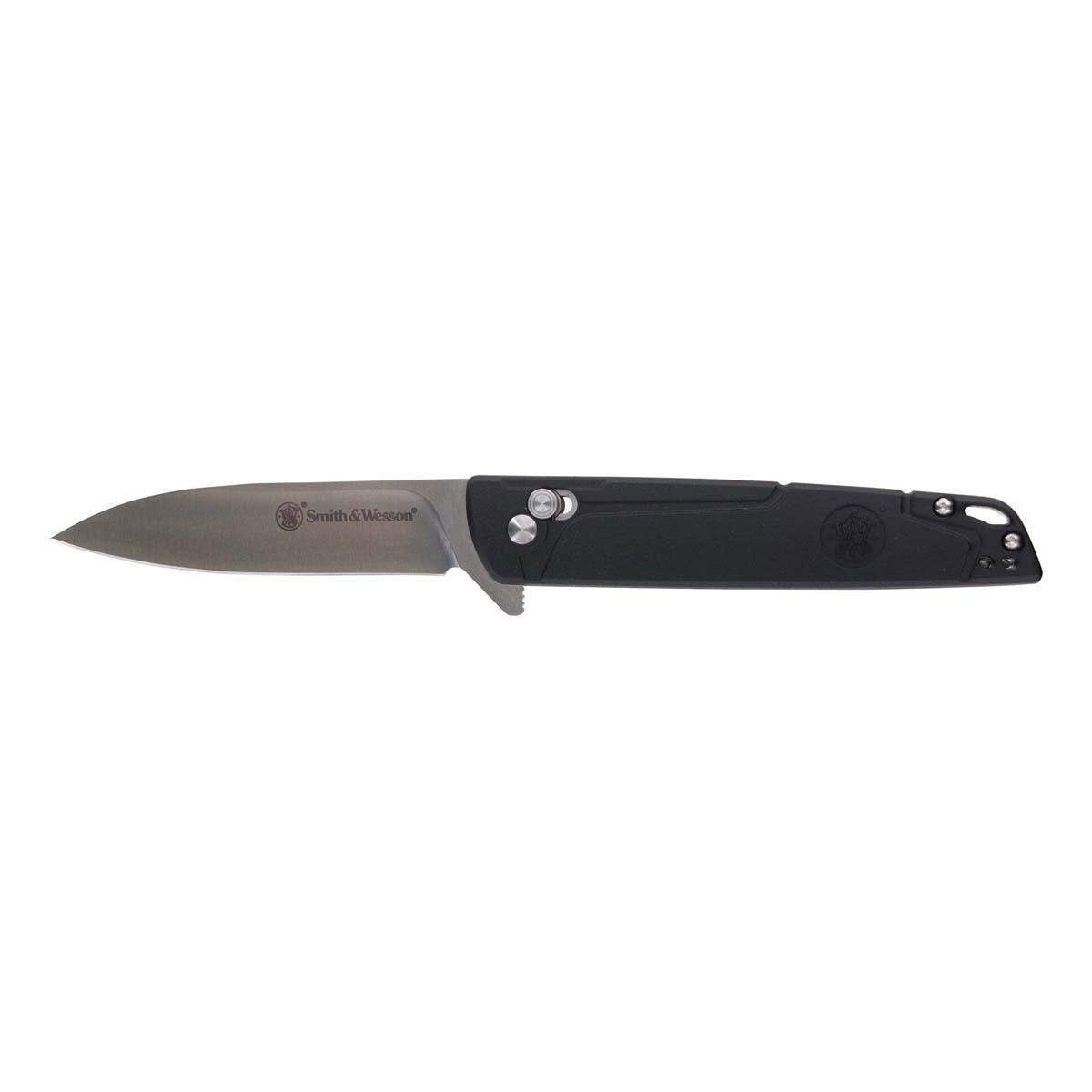 Smith & Wesson Special Ops Crossbar Folding Knife Drop Point, Black - Smith & Wesson