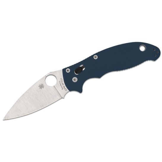 Spyderco Manix 2 Folding Drop Point Knife, Cobalt Blue - C101GPCBL2 - Spyderco