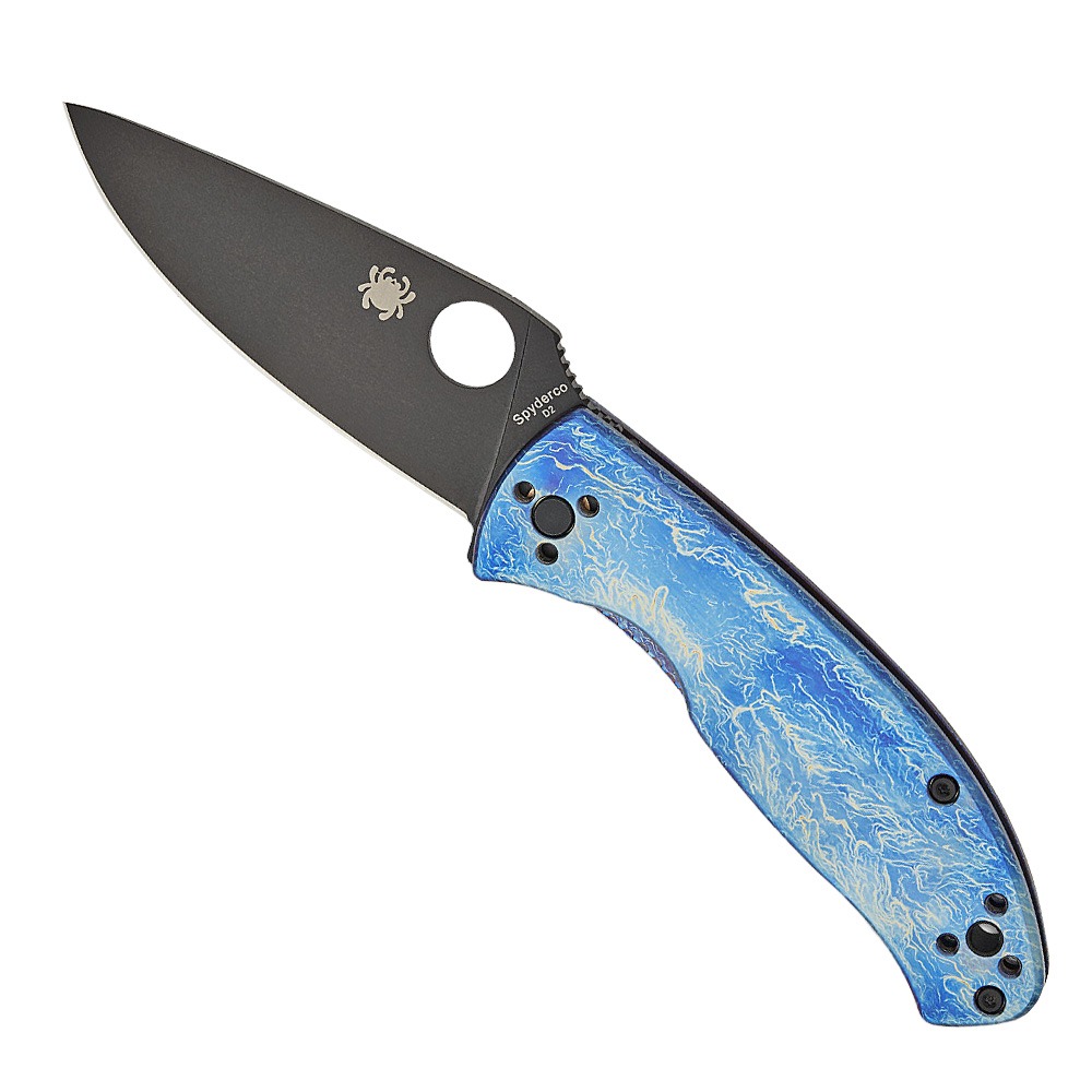 Spyderco Spyderco Tenacious R.I.L. Folding Clip Point Knife, Disarray - C122TIBLBKD2P