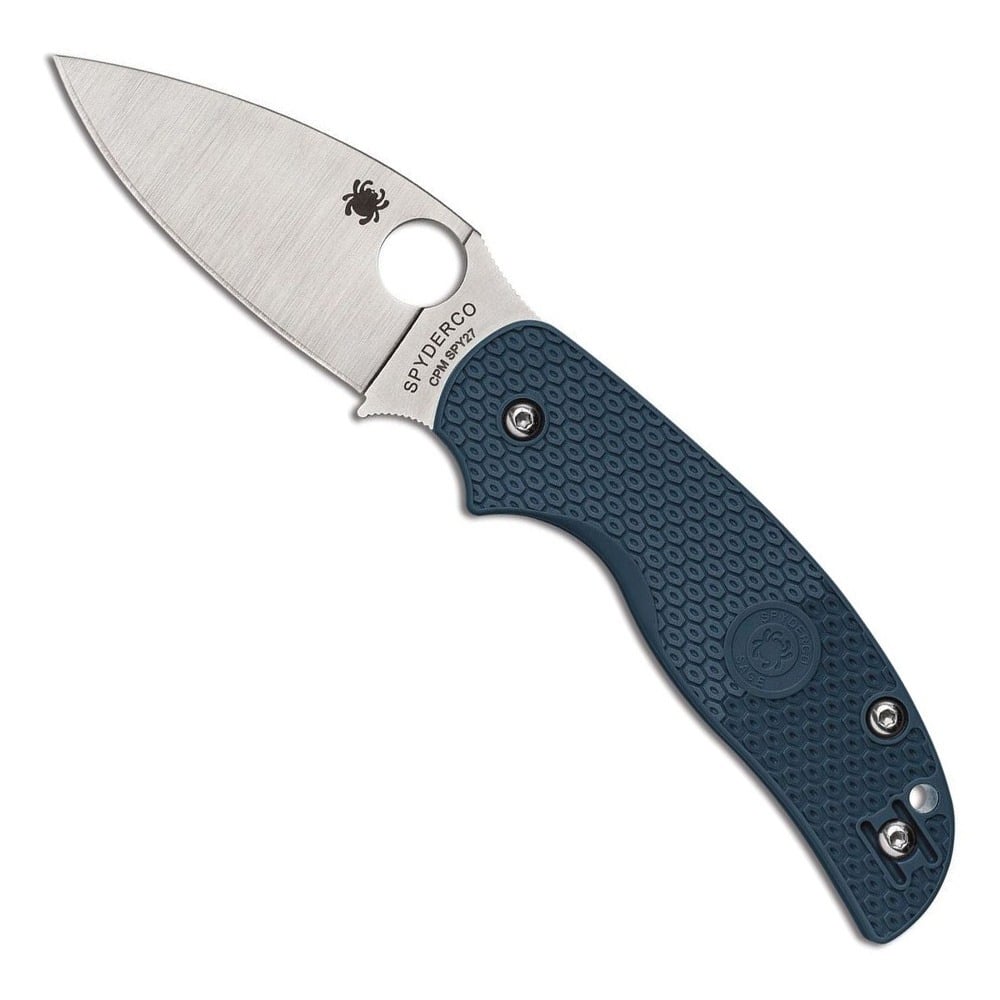 Spyderco Spyderco Sage 5 Lightweight Folding Drop Point Knife, Cobalt Blue - C123PCBL