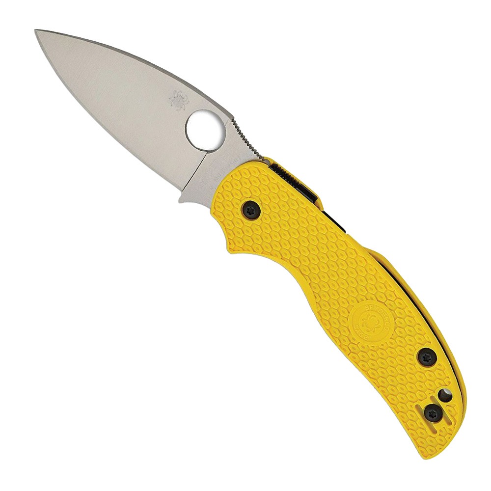 Spyderco Spyderco Sage 5 Lightweight Salt Folding Drop Point Knife, Yellow - C123PYL