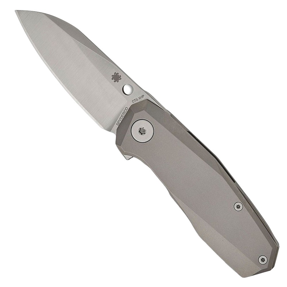 Spyderco Spyderco Techno 3 Folding Sheepsfoot Knife, Gray - C158TIP3