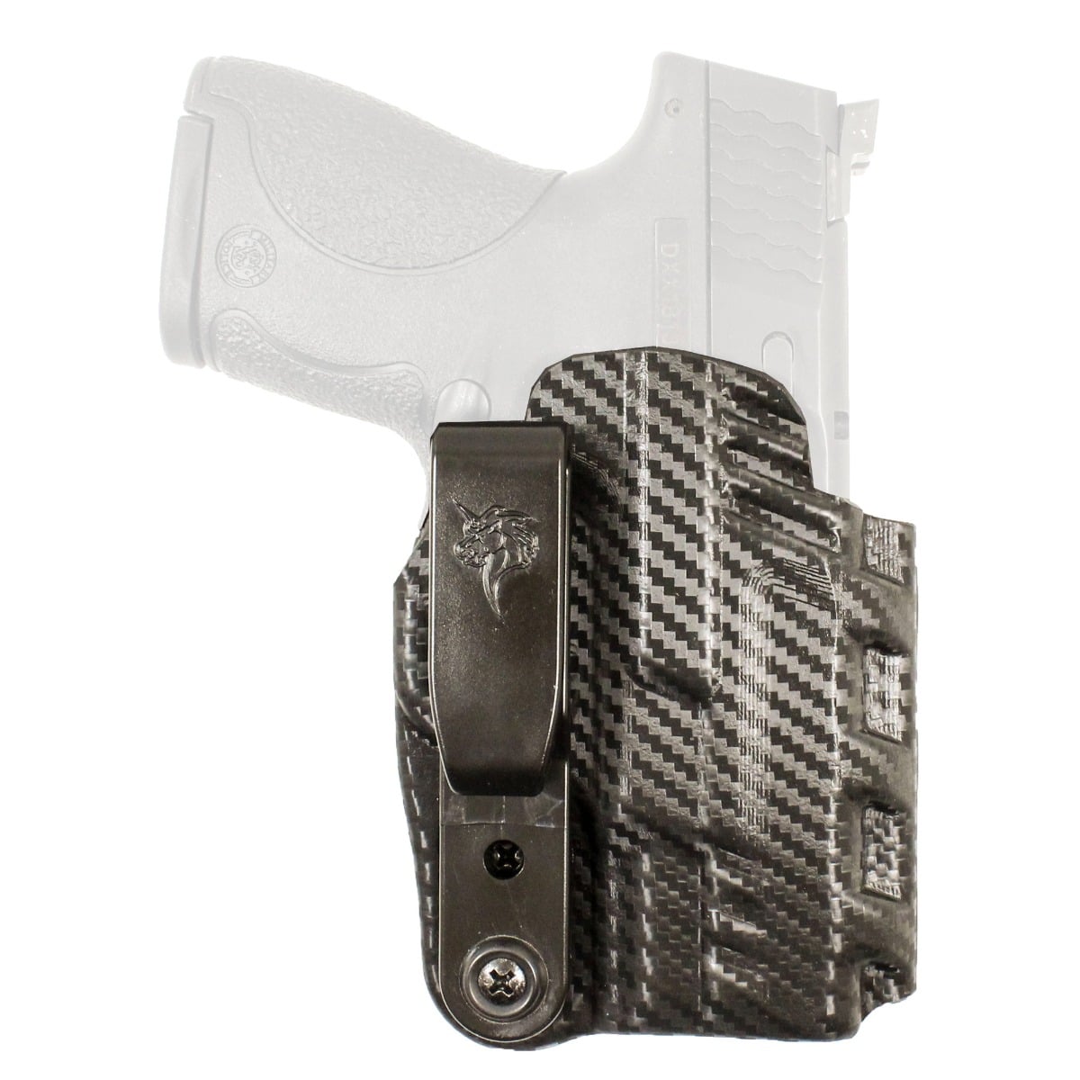 Desantis Gunhide Slim-Tuk 137 Smith & Wesson M&P Shield IWB Holster Ambidextrous Carbon Fiber, Black - Desantis Gunhide