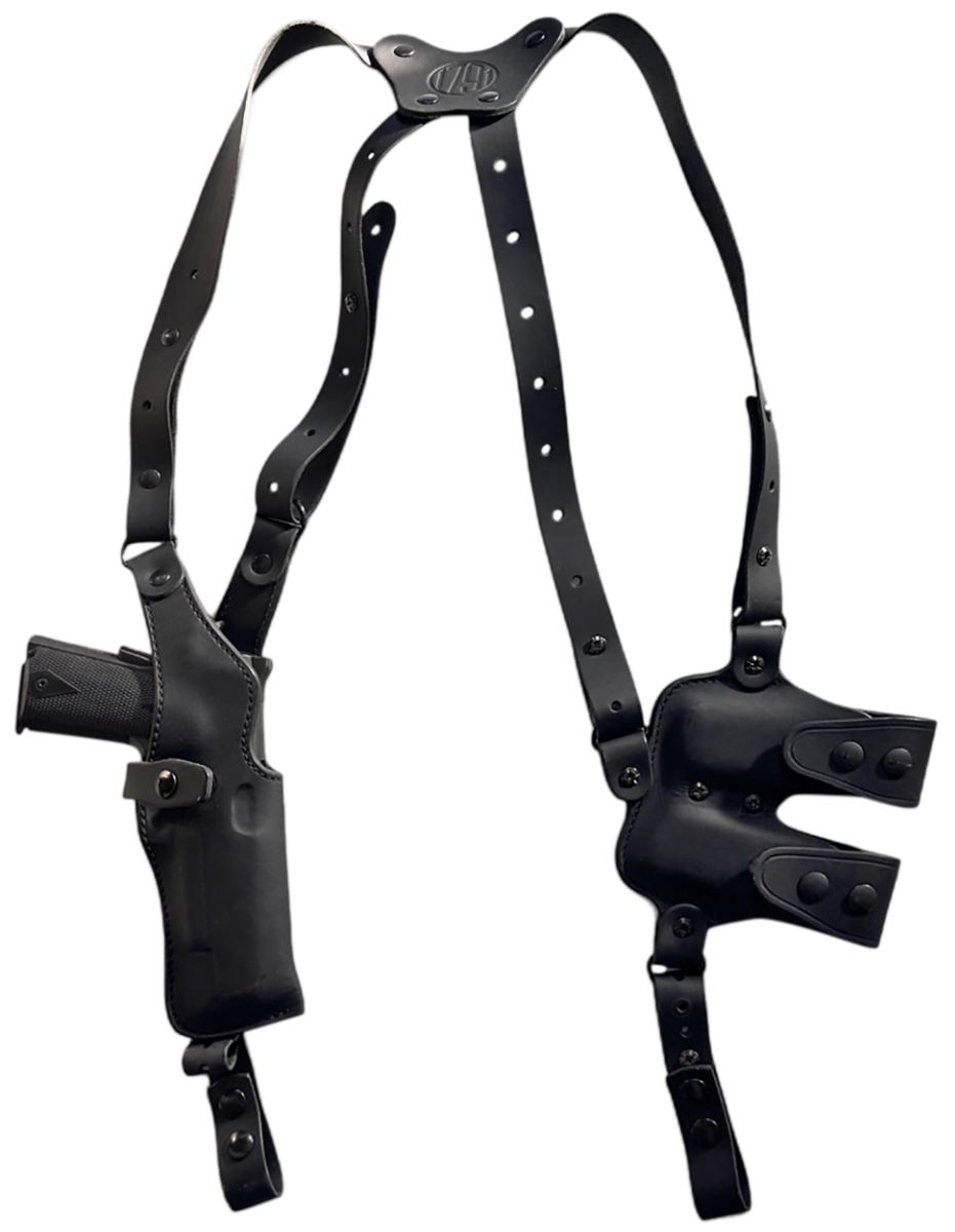 1791 Gunleather Nakatomi Special Springfield 1911 Shoulder Holster Right Leather, Stealth Black
