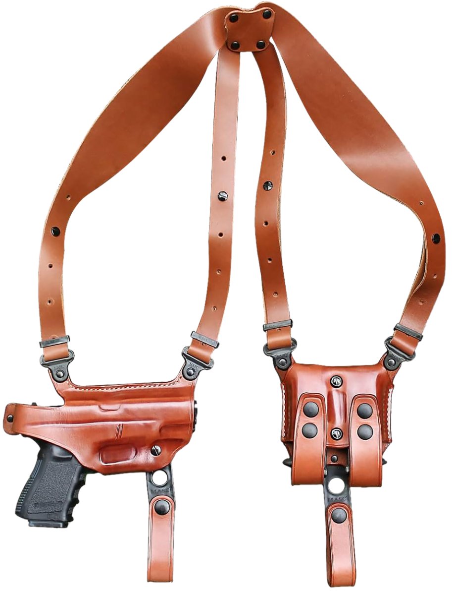 1791 Gunleather Nakatomi Special Sig Sauer P320 Shoulder Horizontal Holster Right Leather, Classic Brown