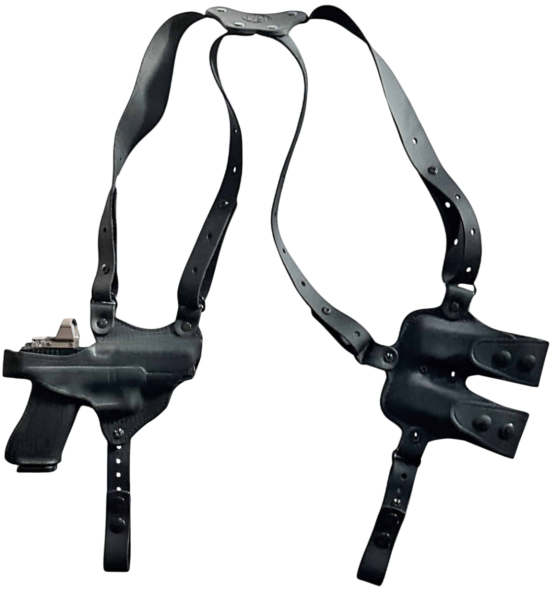 1791 Gunleather Nakatomi Special Sig Sauer P320/P320C Shoulder Horizontal Holster Right Leather, Stealth Black