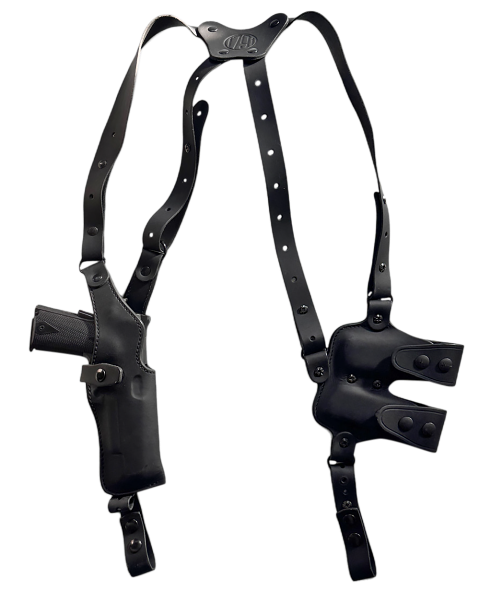 1791 Gunleather Nakatomi Special Sig Sauer P320/P320C Shoulder Holster Right Leather, Stealth Black - 1791 Gunleather