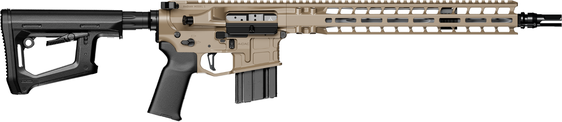 Radian Weapons Model 1 6mm ARC 14.5", Flat Dark Earth