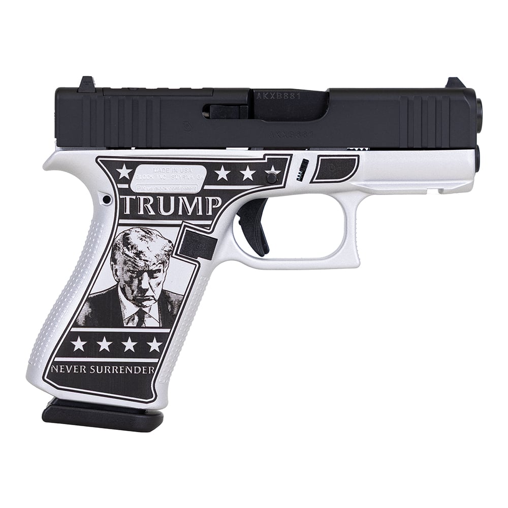 Glock G43X Custom Trump Mug Shot Subcompact 9mm 3.41" 10rds - Glock