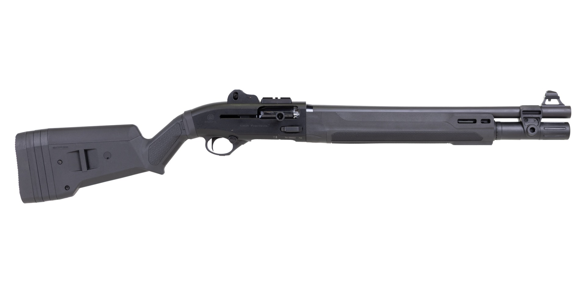 Beretta 1301 Tactical Mod 2 12 Gauge W/ Magpul Stock & Reptillia Mount,18.50" Semi-Auto, Black - Beretta
