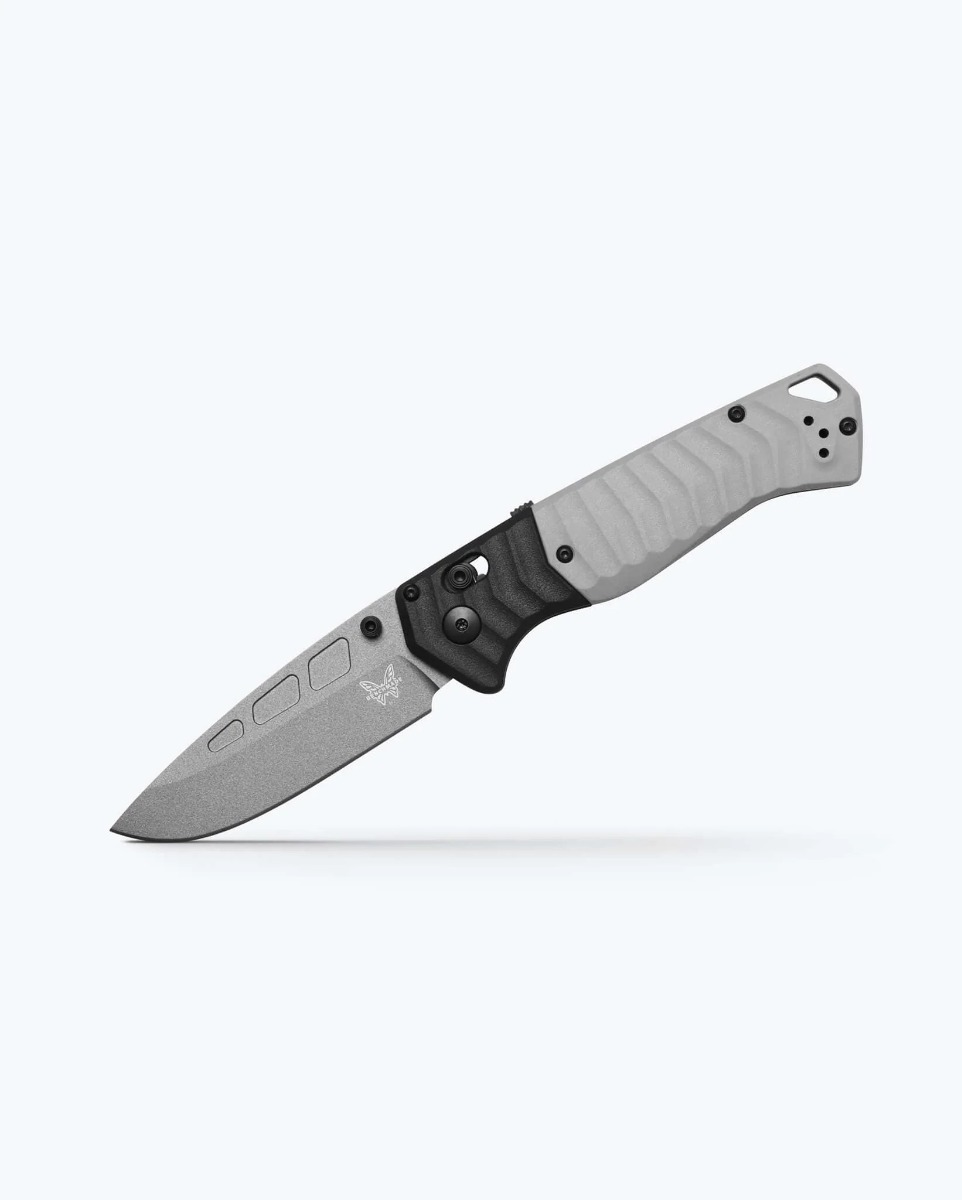 Benchmade PSK Drop Point Folding Knife, Gray - 593GY-02 - Benchmade