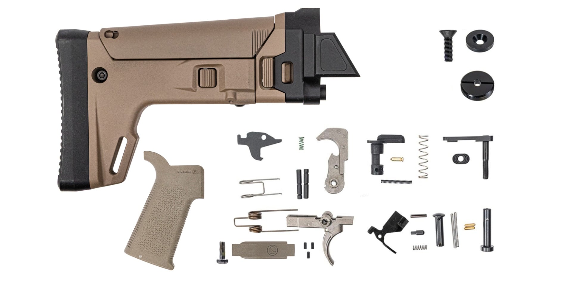 PSA Rifle JAKL Lower Build Kit MOE SL EPT F5 Stock, FDE - Palmetto State Armory