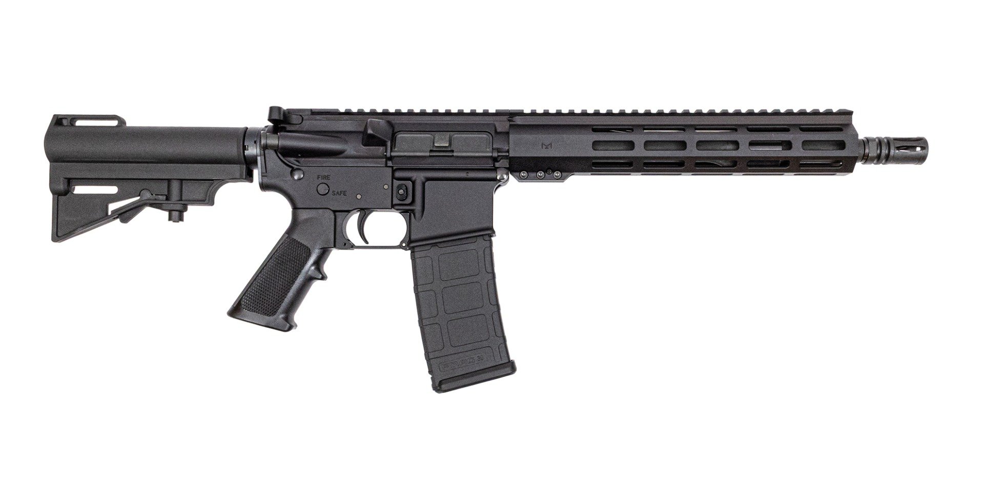 PSA 11.5" Carbine-Length 5.56 1/7 Phosphate 10.5" Lightweight Hex M-Lok Classic HAR-15 Pistol, Black