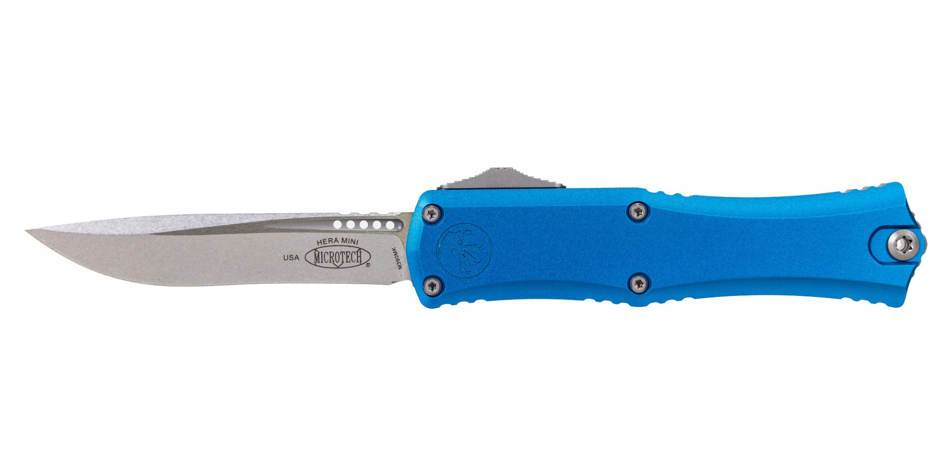MICROTECH Hera II Mini Recurve Blue Stonewash Standard - 1705M-10BL - Microtech Knives