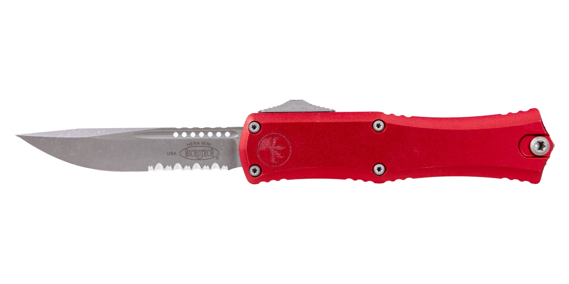 MICROTECH HERA II MINI APOCALYPTIC PART SERRATE RED - 1703M-11APRD - Microtech Knives